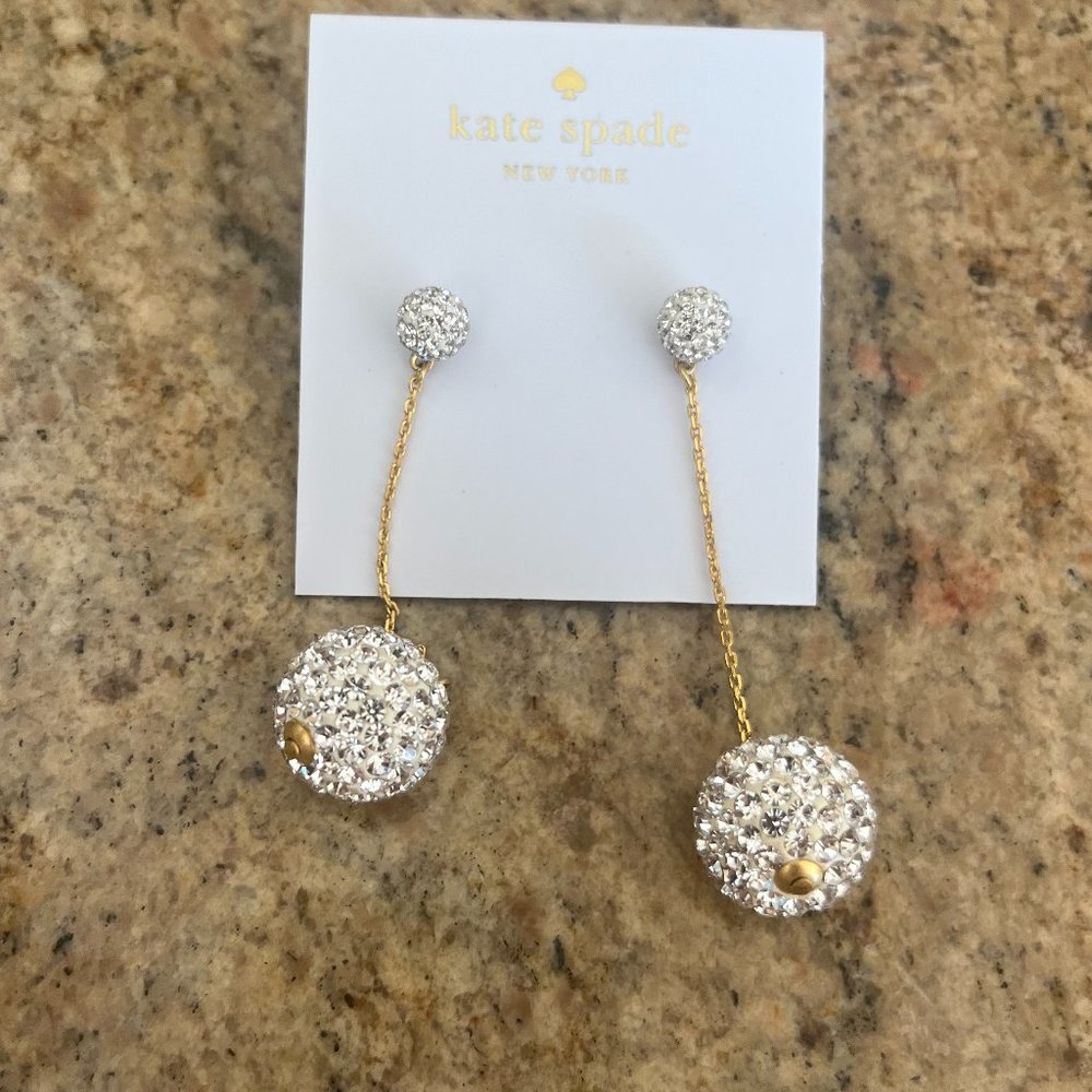 Kate Spade Razzle Dazzle ball drop earrings